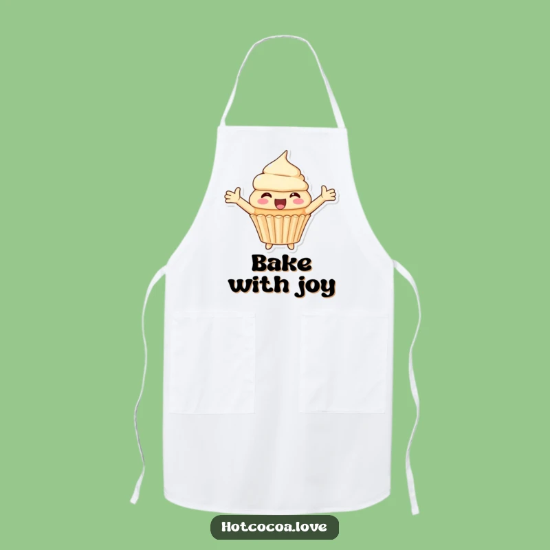 Funny Chef Cupcake Delight Apron - Bake with Open Arms