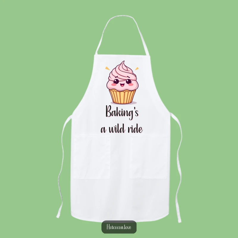 Funny Cupcake Apron - Hilarious Dessert Kitchen Attire Gift