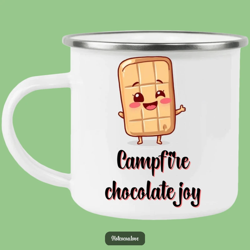 Funny Chocolate Bar Wrapper Camping Mug: Enjoy Sweet Moments Outdoors