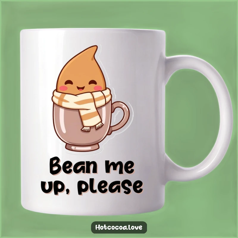 Funny Cocoa Bean Mug: Adorable Warmth and Perfect Coffee Gift