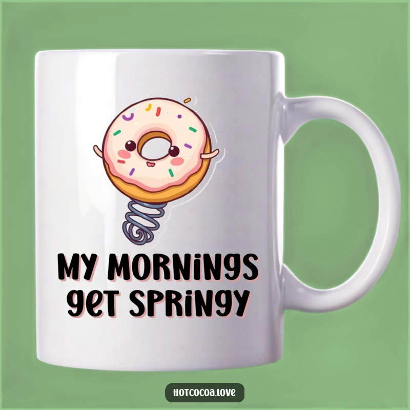 Funny Donut Spring Bounce Mug: A Hilarious Treat for Coffee Lovers