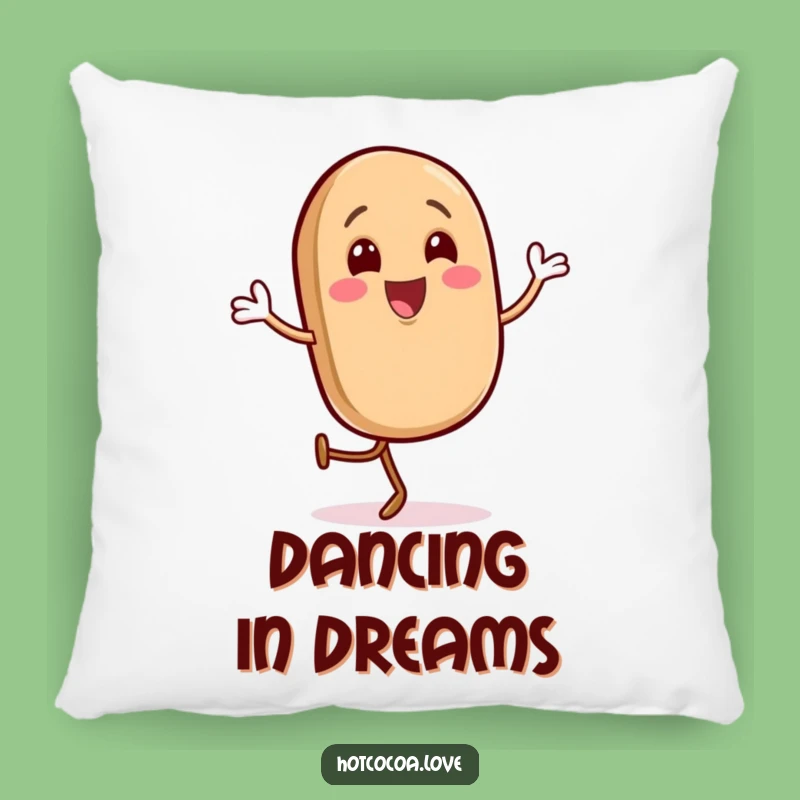 Funny Gleeful Coffee Bean Pillow - Happy Jig Comfort