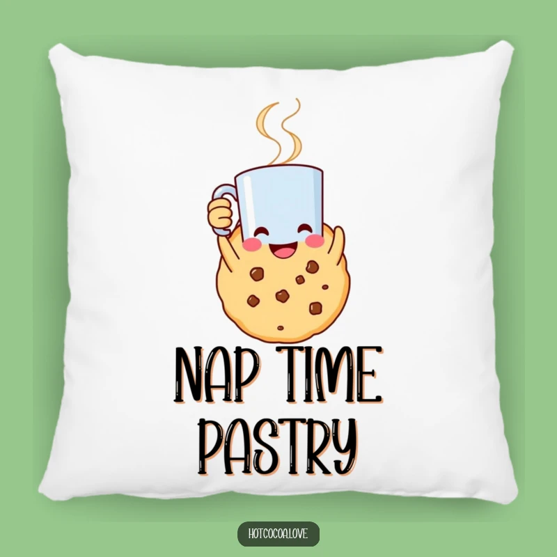 Funny Cookie Celebration Pillow: Smiling Character for Cozy Joy