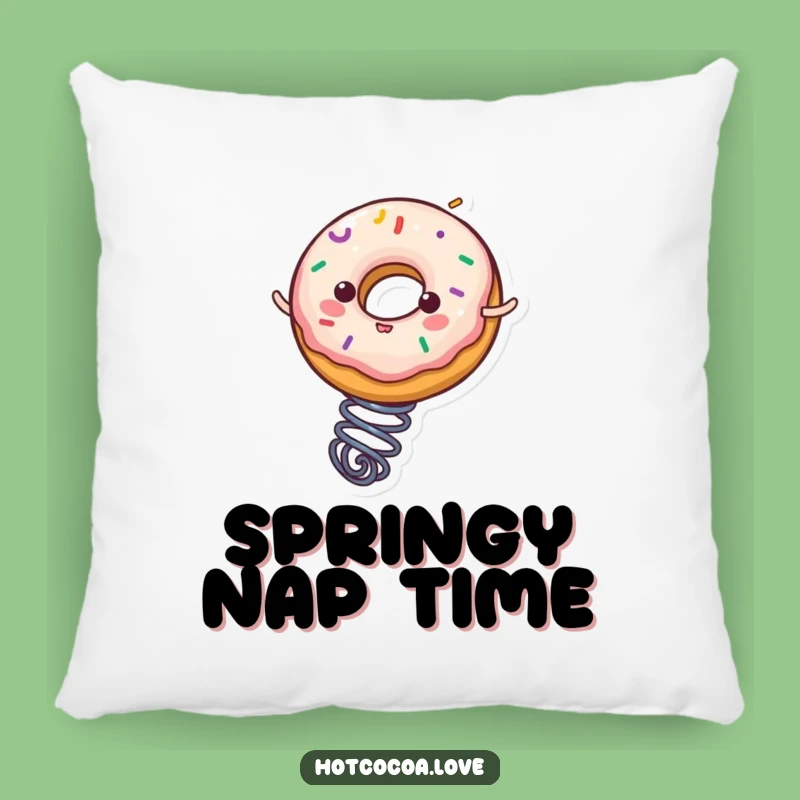 Funny Donut Spring Bounce Pillow: Cuddle Up with a Hilarious Buddy