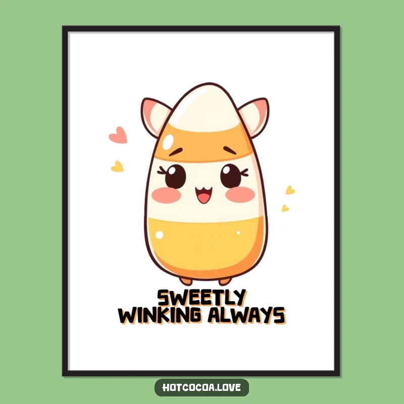 Funny Candy Corn Digital Print - Hilarious Instant Halloween Wall Art Gift