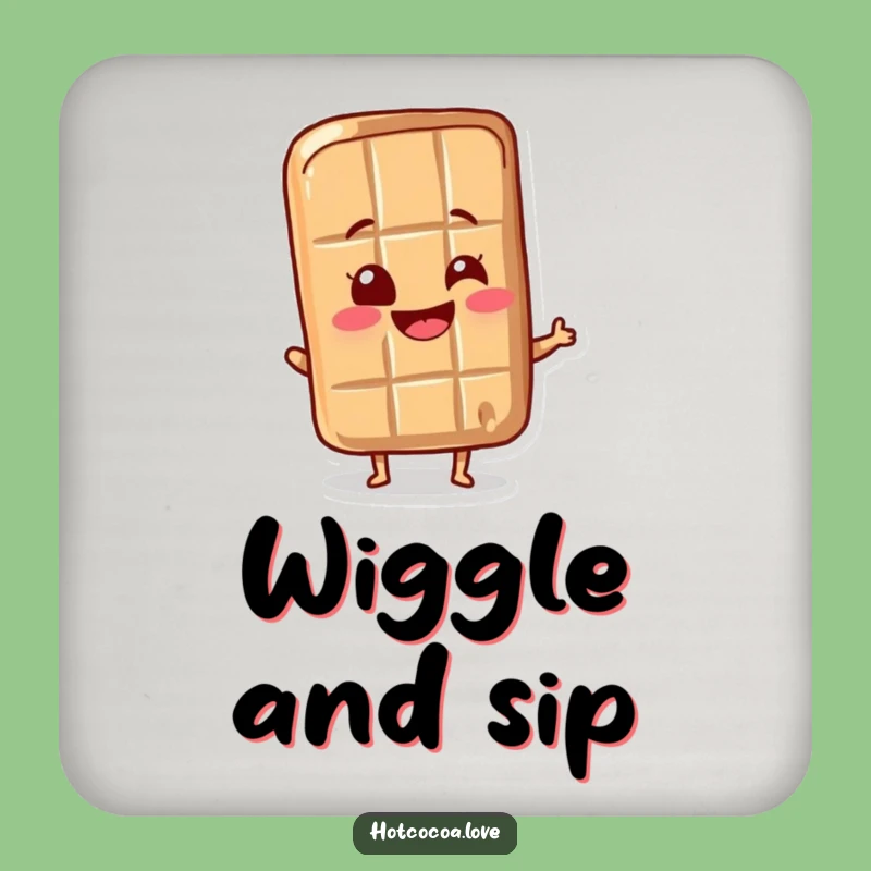 Funny Chocolate Bar Wrapper Drink Coaster: Protect Surfaces with Sweet Charm