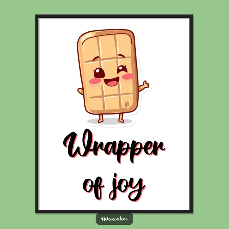 Funny Chocolate Bar Wrapper Poster: Add Sweet Whimsy to Your Walls