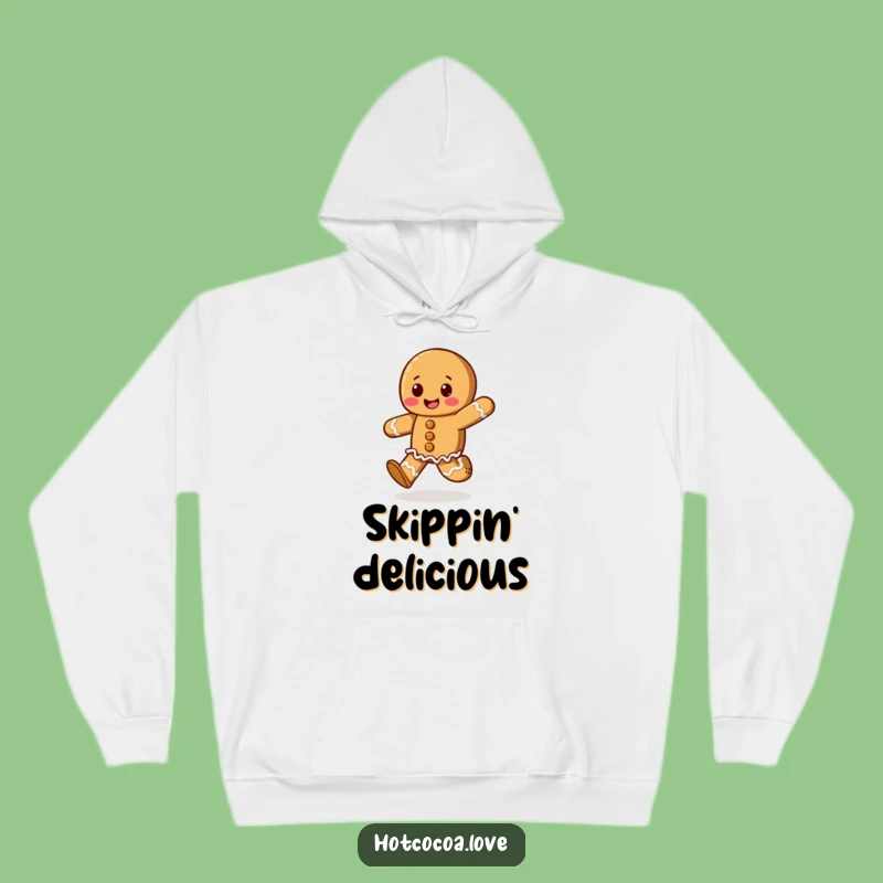 Cozy Funny Gingerbread Cookie Hoodie - Skip Through Winter with Cheer