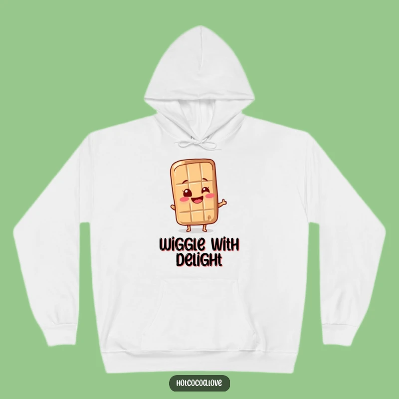 Funny Chocolate Bar Wrapper Hoodie: Cozy Up with Sweet, Wiggling Delight