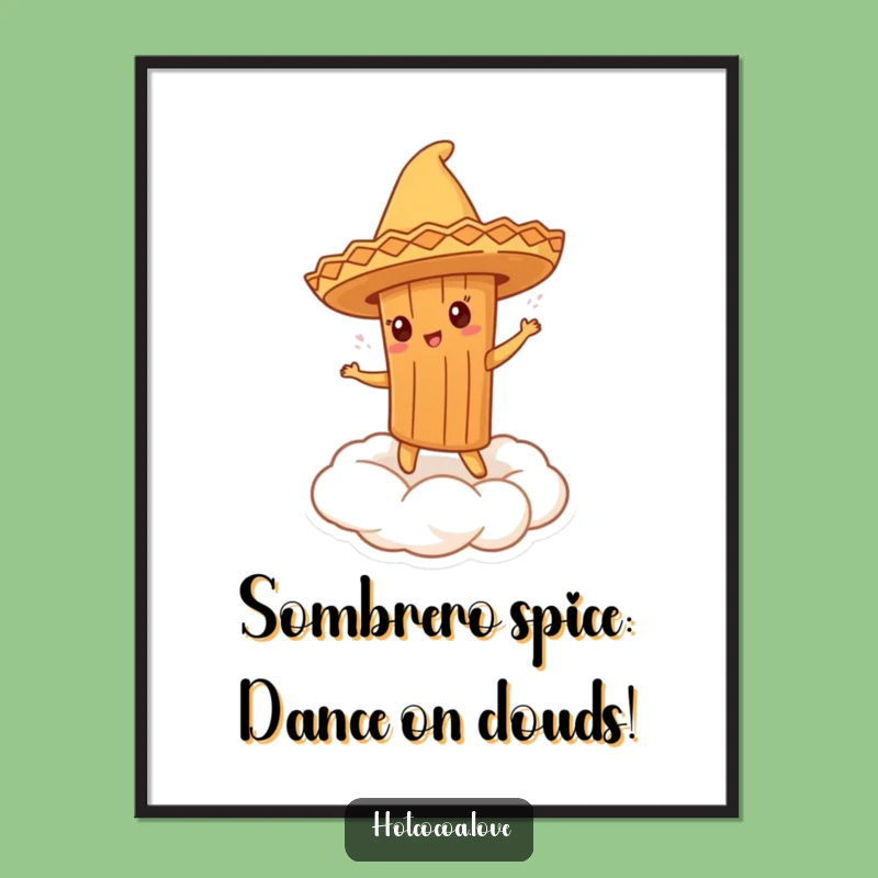 Free Printable Wall Art: Whimsical Cinnamon Dancer, Downloadable Fiesta Decor