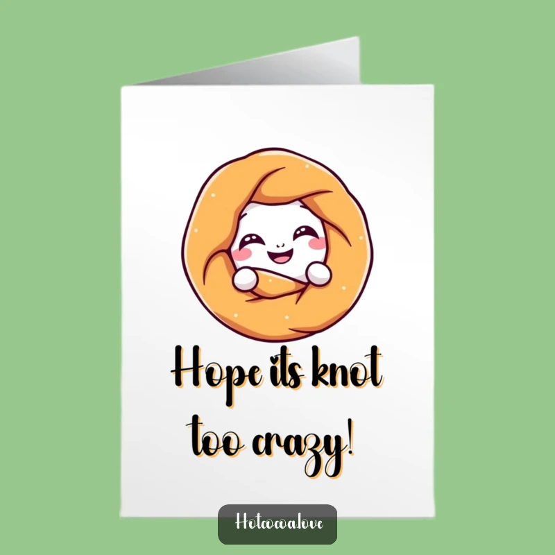 Free Printable Pretzel Knot Birthday Card- Twisted Fun Funny Downloadable Gift