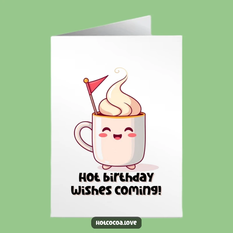 Free Printable Birthday Card: Festive Mug Funny Downloadable Gift