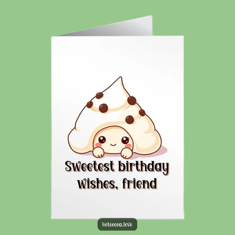 Free Printable Birthday Card: Creamy Chip Cookie Funny Downloadable Gift