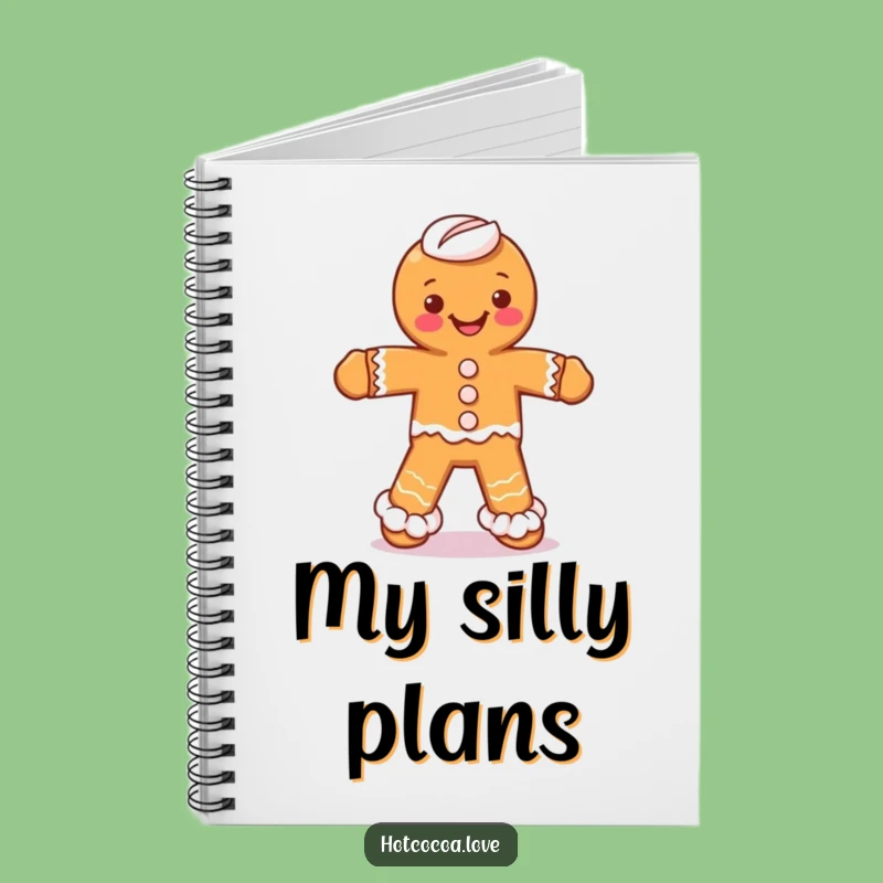Funny Gingerbread Man Whipped Cream Legs Notebook: Jot Down Silly Ideas!