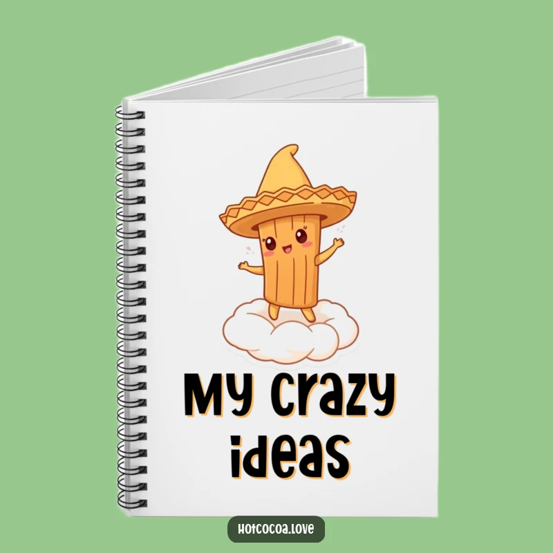 Funny Cinnamon Stick Sombrero Dancer Notebook: Jot Down Fiesta Ideas!