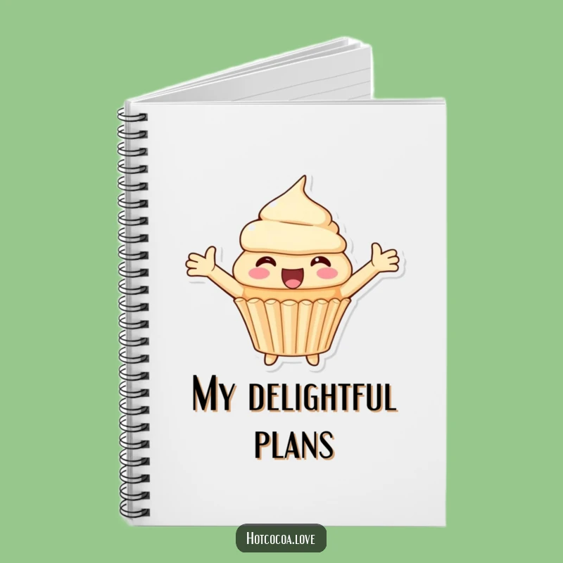 Funny Cupcake Delight Notebook - Jot Down Sweet Ideas