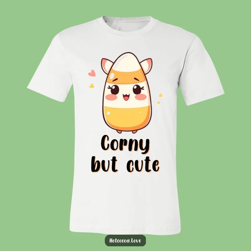 Funny Blushing Candy Corn T-Shirt - Hilarious Halloween Apparel Gift