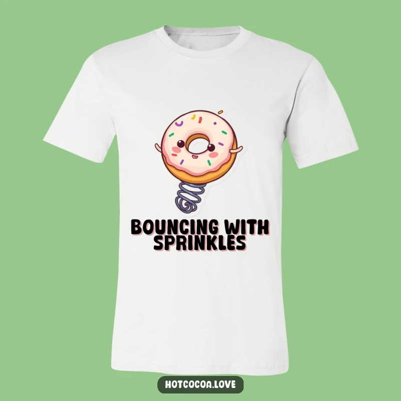 Funny Donut Spring Bounce T-Shirt: Wear Your Playful Energy with Pride