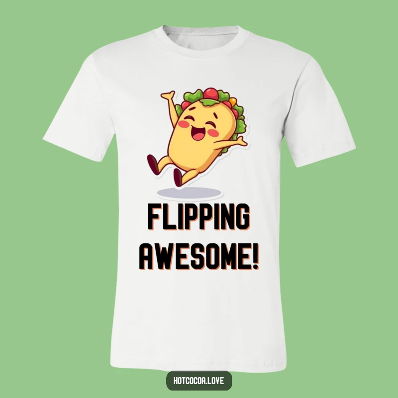 Funny Taco Cartwheel T-Shirt - Show Your Energetic Foodie Spirit