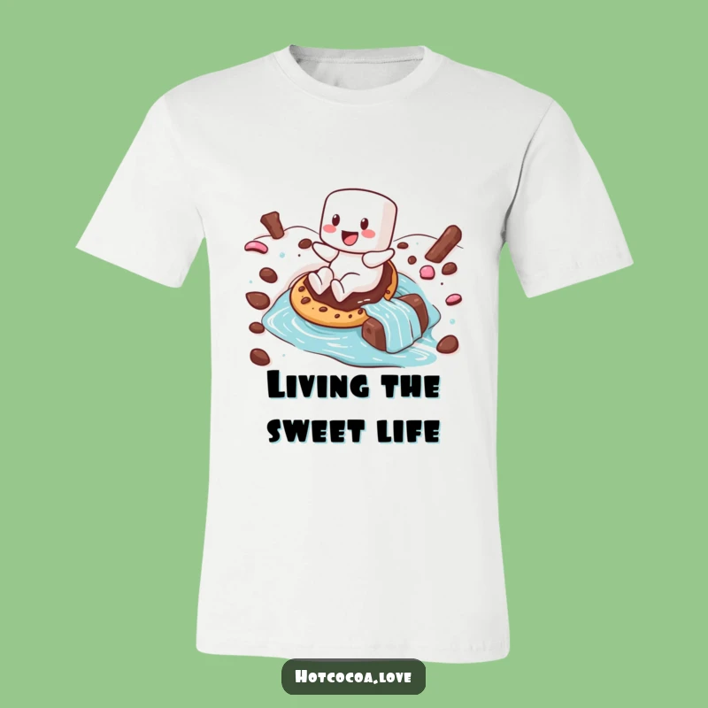 Funny Marshmallow River T-Shirt: Cozy Adventure Apparel and Sweet Gift