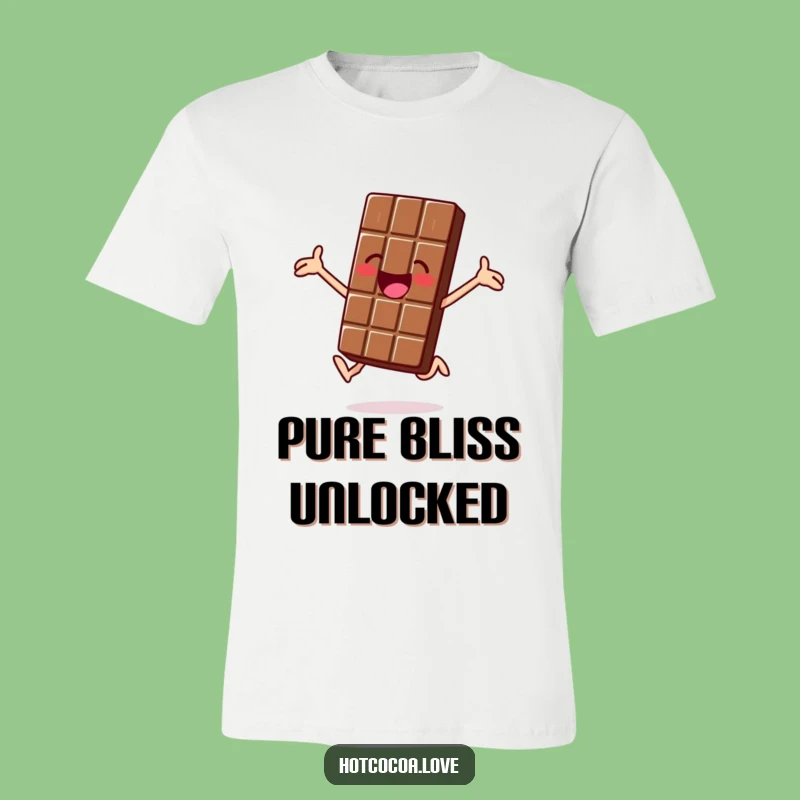 Funny Jolly Chocolate Bar T-Shirt - Jumping Joy Graphic Tee