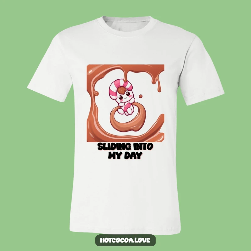 Funny Candy Cane Slide T-Shirt: Wear Your Holiday Spirit with Joy!