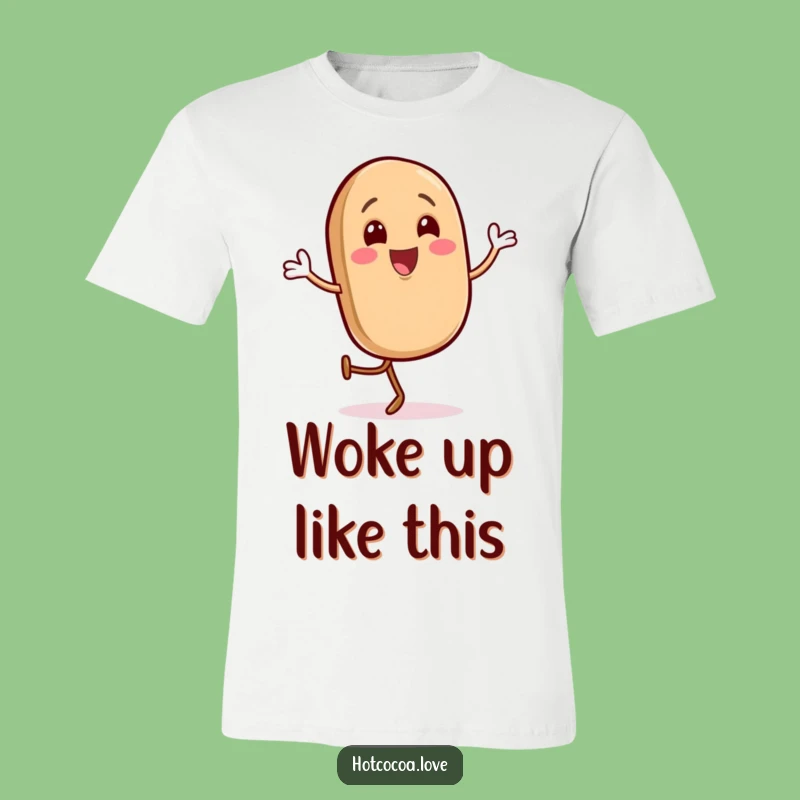 Funny Gleeful Coffee Bean T-Shirt - Happy Jig Graphic Tee