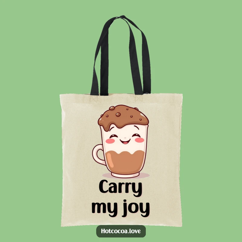 Funny Hot Chocolate Mug Tote Bag - Hilarious Carry-All For Drink Lovers Gift