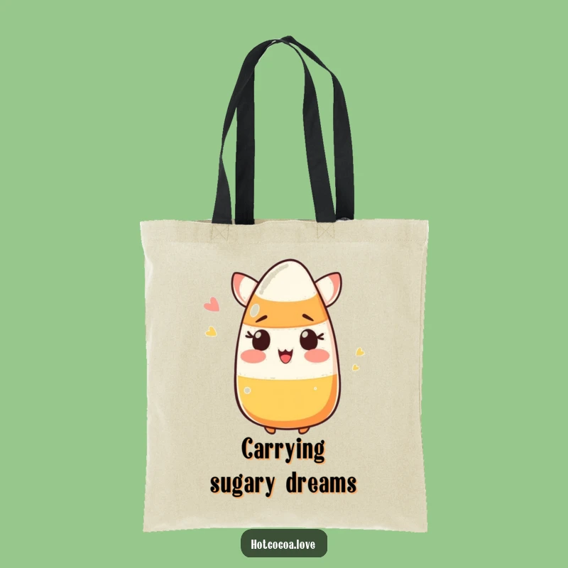 Funny Candy Corn Tote Bag - Hilarious Halloween Carry-All Gift