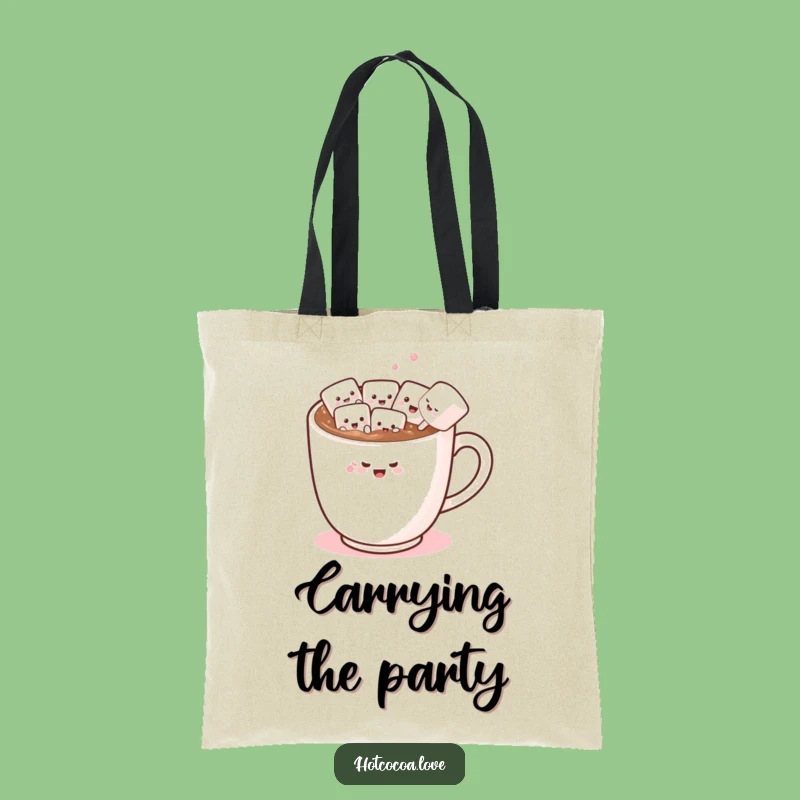 Funny Marshmallow Conga Line Tote Bag: Carry Your Humor in Style!